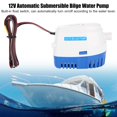 thumbnail image 1 of Yosoo 12V Automatic Bilge Pump Boat Submersible Bilge Water Pump With Float Switch, 1 of 6