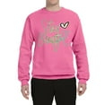 thumbnail image 2 of Stay Beautiful Positivity Quote Saying Pop Culture Unisex Crewneck Graphic Sweatshirt, Neon Pink, Large, 2 of 3