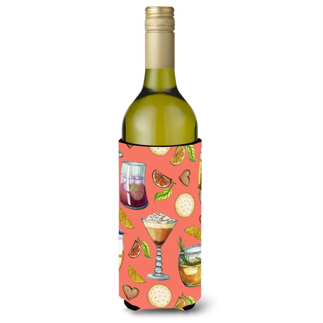 "Treasures BB5201LITERK s and Cocktails Salmón Botella Bebida Aislante Hugger, 750ml, Multicolor" Caroline's Treasures BB5201LITERK