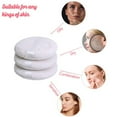 thumbnail image 4 of 3PC White Large Washable Furry Body Powder Puff Pure Cotton Cosmetic Loose Powder Puff, 4 of 8