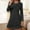 Black, variant on BILIKEYU Women's Print Round Neck Nightgowns & Sleepshirts, Pajamas for Women Set, Fall Pajamas Women, Women's Sleepwear