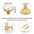 thumbnail image 3 of Cute Coffee and Desserts Pattern Cabinet Furniture Knobs Drawer Metal Pulls 1.26in Acrylic Zinc Alloy Dual Screw Set, 3 of 9