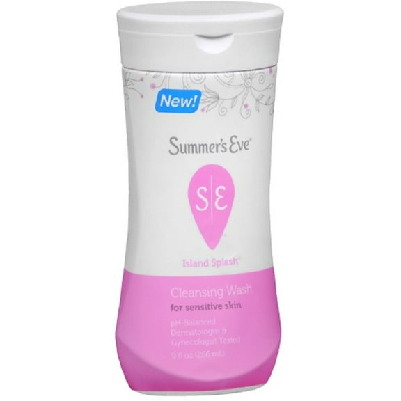 Summer's Eve Cleansing Wash for Sensitive Skin, Island Splash 9 oz (Pack of 6)