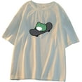 thumbnail image 4 of T-Shirt à Manches Courtes pour Femmes Été Motif Imprimé Dessin Animé Kawaii Coréen, 4 of 7
