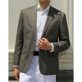 thumbnail image 2 of P&L Men's Houndstooth Sport Coat Classic Fit Plaid Stretch Jacket Blazer, 2 of 6