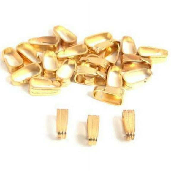 24 Bails Gold Plated Connectors Jewelry Necklace Parts