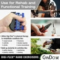 CanDo DigiFlex Hand and Finger Exerciser BlueHeavy For Dexterity