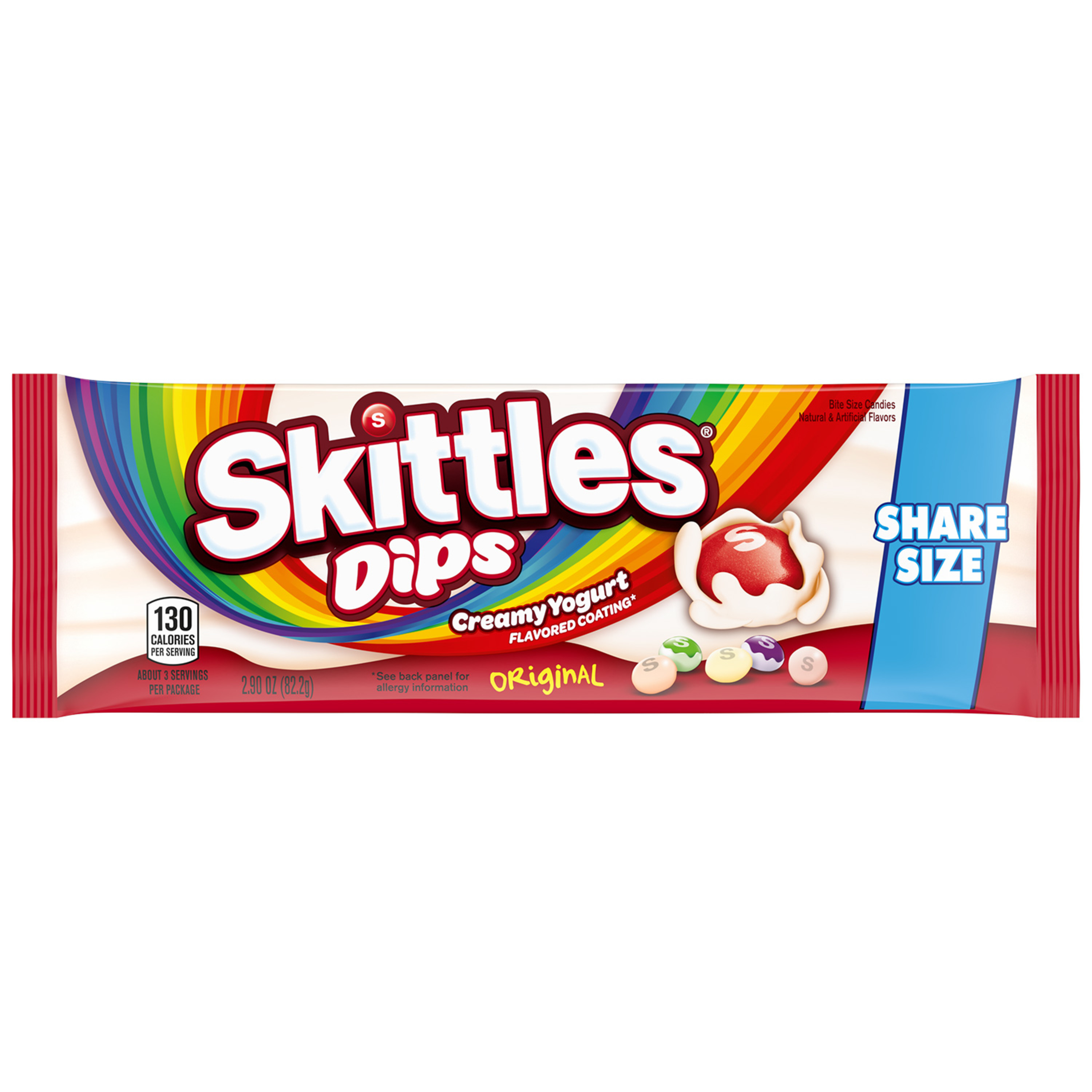 SKITTLES Dips Yogurt Coated Fruit Candy, 2.9 oz. Share Size Bag