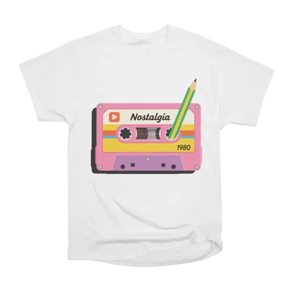 Nostalgia Cassette Mixtape T-Shirt Tee Gift For Him Merch For Her Apparel For Friend