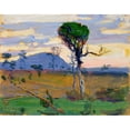thumbnail image 2 of Akseli Gallen-Kallela 24x20 Gold Ornate Framed and Double Matted Museum Art Print Titled - Mt. Donia Belt (1909), 2 of 4