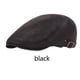 thumbnail image 4 of Minnieouse Boinas masculinas Gorra de estilo francés Ajustable PU Sombrero de cuero Newsboy Gorras Casual Moda Algodón Sombreros Decoración Pintor Otoño Sombreros Negro Ajustable Minnieouse AP013441-01, 4 of 6