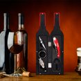 thumbnail image 7 of Kato 5-Piece Stainless Steel Wine Opener Set - Premium Corkscrew Accessories Kit with Drink Stickers, Perfect Wedding Gifts for Wine Lovers & Drinkers (Red & Black), 7 of 7
