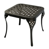 Patio End Table Outdoor Small Side Table Metal Tables for Patio, Pool, Porch or Garden