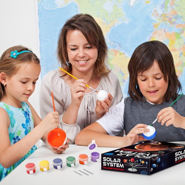 Sistema solar manualidades modelo de planeta diy conjunto de modelo de planeta diy kit de ciencia de artes y manualidades del sistema solar para niños conjunto de modelo de ANGGREK Otros
