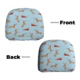 thumbnail image 6 of Kdxio Dachshund Dog Pattern Print 2 Piece Car Head Rest Covers Set Auto Front/Rear Seats Headrest Cover Universal Fit Most Cars,Sedan, SUV, 6 of 9