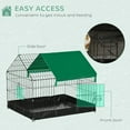 thumbnail image 4 of PawHut Metal Small Animal Cage with Water-resistant Cover, Black, 4 of 10