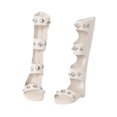 thumbnail image 2 of Zapatos para Muñecas a Escala 1/4, de Piel Sintética Blanca, Accesorios para Vestir Muñecas, Sandalias para Muñecas, 2 of 9