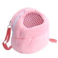 thumbnail image 1 of GOOHOCHY Transportín portátil para mascotas, pequeño y esponjoso, ideal para viajes al aire libre, caminatas y senderismo, talla L (rosa), 1 of 8