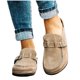 thumbnail image 2 of Moda de talla grande para mujer, zapatillas deslizantes, chanclas, hebilla de cinturón, zapatos planos de nobuk Wmkox8yii hj789, 2 of 4