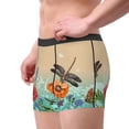 thumbnail image 4 of Balery Colorful Plants And Insects Men's Boxer Briefs, Soft and Breathable Cotton Underwear with nylon Waistband-Medium, 4 of 9