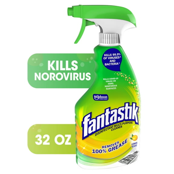 Fantastik All-Purpose Cleaner, Lemon Scent, 32 Ounce Trigger Bottle
