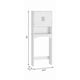 thumbnail image 2 of Gabinete de Almacenamiento Sobre el Inodoro con Puertas Dobles y Dispositivo Antivuelco, Organizador de Baño con Estante Abierto, 2 of 8