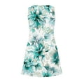 thumbnail image 6 of Viikei Womens Summer Dresses Plus Size,Women's Summer Floral Short Sleeve Dress,New Women's Casual Loose V-neck Sleeveless Printed Short Dress Mint Green M, 6 of 6