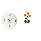 thumbnail image 1 of Reloj de pared,Reloj de pared decorativo,moderno y elegante.,Reloj de pared redondo silencioso y sin tictac,regalo,Soporte de papel higiénico,Porta toallas de papel con forma de girasol para, 1 of 8