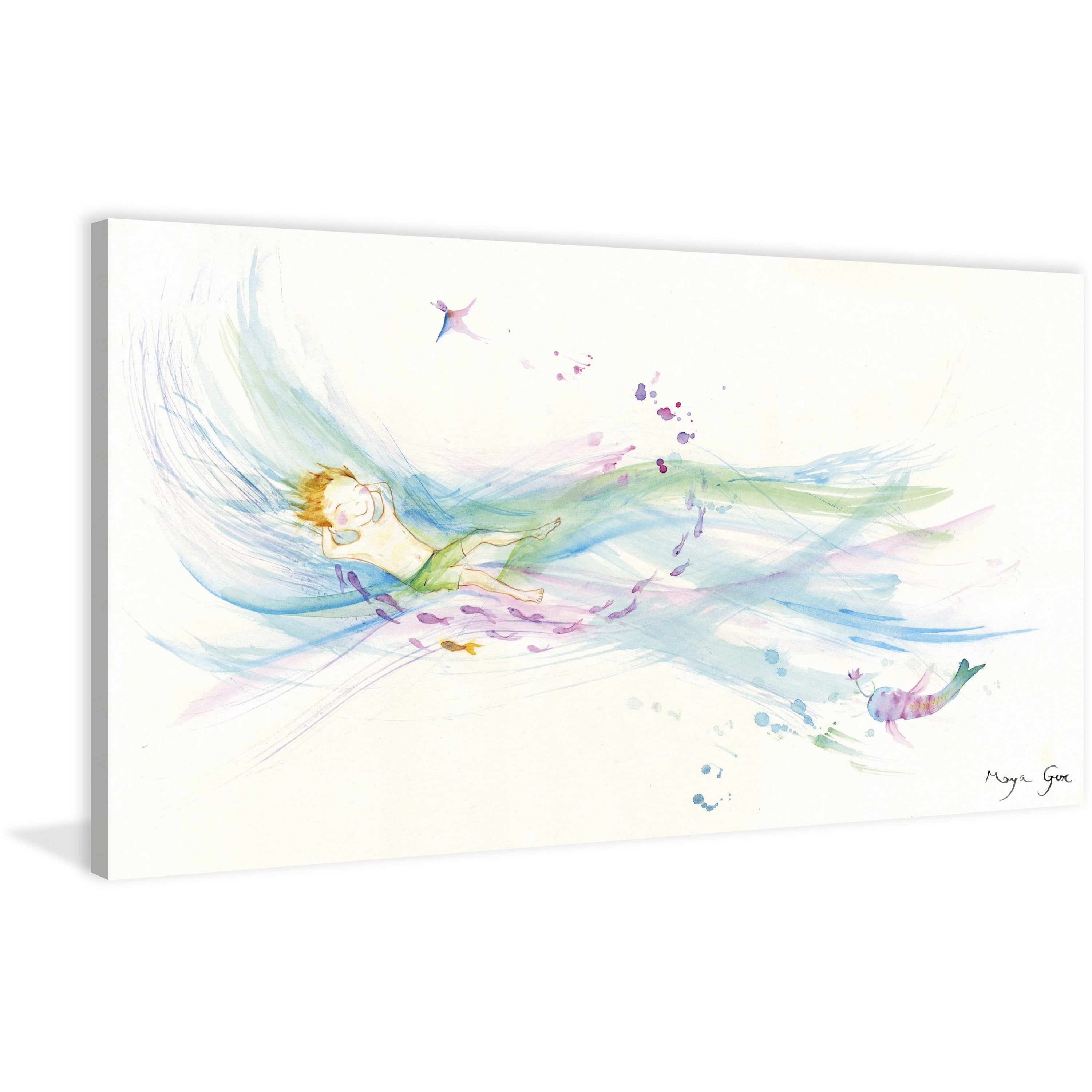 Marmont Hill 'Sea of Love' by Maya Gur Painting Print on Wrapped Canvas