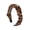 Brown and Tan Leopard, variant on Motique Accessories 2 Tone Headband-1 inch Black and Grey Leopard Scrunch Headband