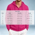 thumbnail image 3 of cfhntfmh Mens Zip up Sweatshirt Casual Drawstring Long Sleeve Hooded Jackets with Pockets Fall Trendy Clothing (Hot Pink,Small), 3 of 7