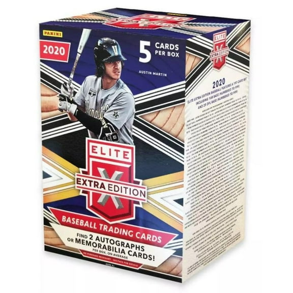 2020 Panini Elite Extra Edition Baseball Blaster Box - 5 Cards Per Box - 2 Autos!