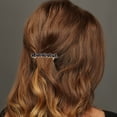 thumbnail image 2 of Unique Bargains 1 Pc Hair Barrettes Grace Crystal Spring Clip Hairpin Barrette Clip Dark Blue, 2 of 5