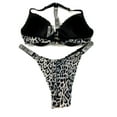 thumbnail image 2 of Victoria's Secret Women's MALIBU Shine Strap Leopard Bikini 2 Piece Swim Set 36C/Large NWT, 2 of 2