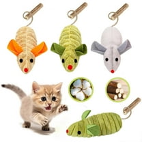 Silvervine Cat Toys with Catnip, 3pcs Matatabi Mice for Indoor Cats, Dental Chew & Exercise Toys to Stimulate Play in Kittens and Adult Cats