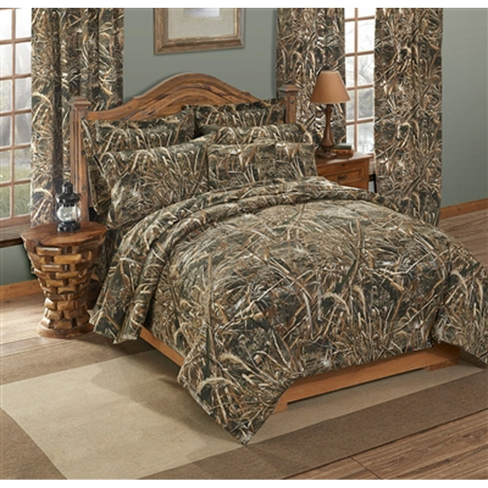 Realtree Max 5 Camo 7 Pc Queen Comforter Set Great for Cabin or Lodge