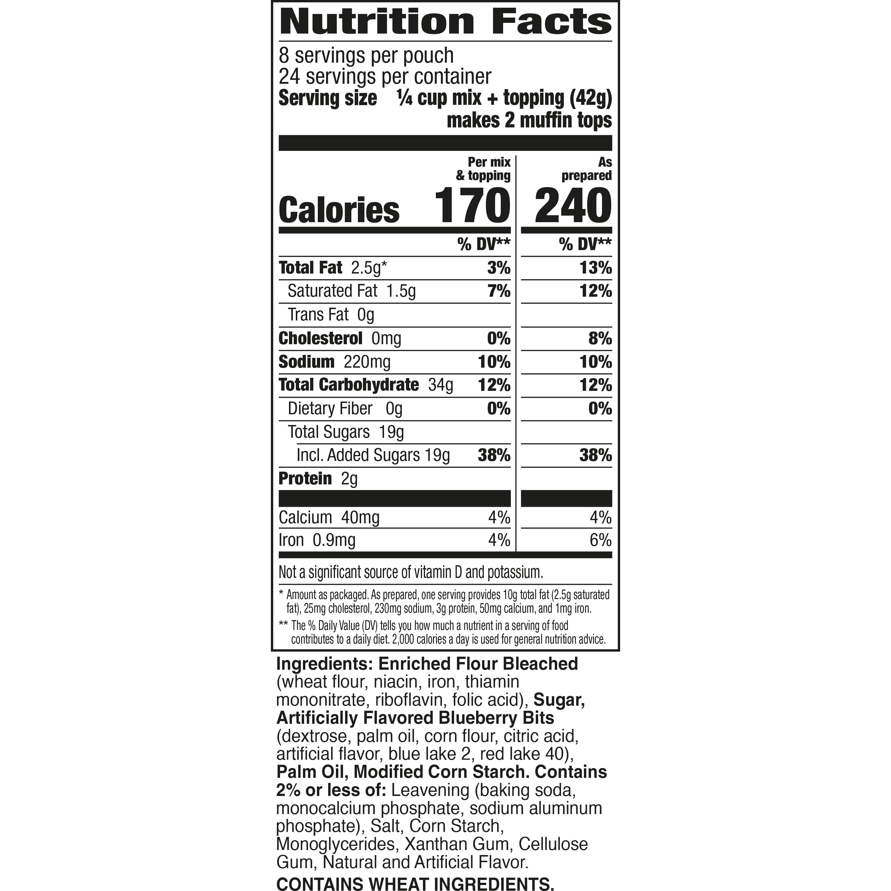 Betty Crocker Blueberry Muffin Tops Mix 3 Pack, 35.7 oz