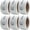 white, variant on 6 Rolls Smile Thank You Stickers – White Rectangle Gift Envelope Seals, Thank You Labels for Small Business Packaging, Online Retailers, Boutiques, Boxes