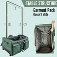thumbnail image 6 of Artan Balance Rolling Dance Duffel Bag 28" - Compact and Lightweight Trolley, Green, 1 Pc, 6 of 8