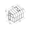 thumbnail image 3 of Palram - Canopia Sun Room 2 Clear Kit - Multiple Sizes - White - Walk-In Greenhouse w/ Built-In Vent, 3 of 9