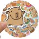 thumbnail image 3 of 100Pcs Capybara Sticker Waterproof PVC Cartoon Animal Sticker Set Cute Capybara Sticker Water Bottle Bicycle Motorcycle, 3 of 4