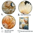 thumbnail image 3 of Designart "Beige And Blue Mums In Bloom III" Mums Floater Framed Wall Decor, 3 of 5