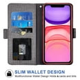 thumbnail image 2 of MINKUROW Wallet Case for iPhone 11 6.1 inch,Blocking Card Slot Stand Shockproof TPU Interior Case PU Leather Magnetic Protect Flip Cover Compatible with iPhone 11 6.1 inch,Gray, 2 of 5