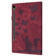 thumbnail image 6 of Nalacover Tablet Case for Amazon Fire Max 11 13th Gen 2023 Flip Wallet Case with Card Slots Elastic Band Pen Holder - Cute Butterflies Cat Pattern PU Leather Stand Shockproof Cover - Winered, 6 of 10