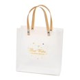 thumbnail image 3 of Bolsa de regalo transparente con asas para ramo de flores Oro 22cmx22cmx8.5cm, 3 of 9