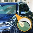 thumbnail image 3 of ALAZA Art Easter Eggs Windshield Sun Shade Car Foldable Sun Visor Block UV Rays Protector 57"x31.5", 3 of 8