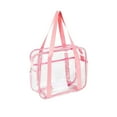thumbnail image 2 of TUOBARR Zippered Tote Bag, Portable Bathroom Travel Bag In Clear PVC Cosmetic Bag, 2 of 5