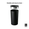thumbnail image 3 of Umbra 16.5 gal Vento Plastic Lid Kitchen Trash Can, Black, 3 of 11