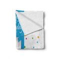 thumbnail image 2 of 21st Birthday Soft Flannel Fleece Throw Blanket, Party Themed Happy Birthday Celebration Words on Colorful Background, Cozy Plush for Indoor and Outdoor Use, 70" x 90", Multicolor, by Ambesonne, 2 of 6