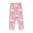 thumbnail image 4 of Balery Pink Flamingo print Women's Pajama Pants,Ultra Lightweight Pjs,Lounge Pant-XX-Large, 4 of 9